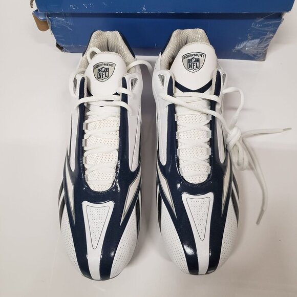Reebok Equipment NFL‎ Pro BurnerSpd III Low SD3 White/Navy Size Men's 12.5 - Picture 3 of 8